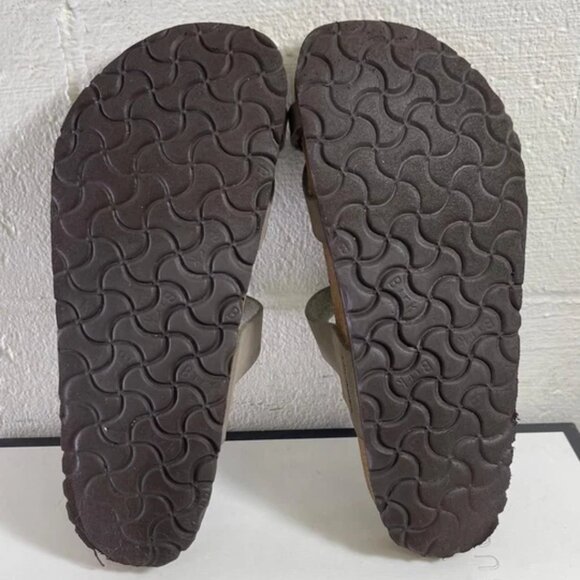 Birkenstock Mayari Mocha Strappy Toe Loop Sandals Slide Women's 38 EU/7 US - Picture 9 of 11